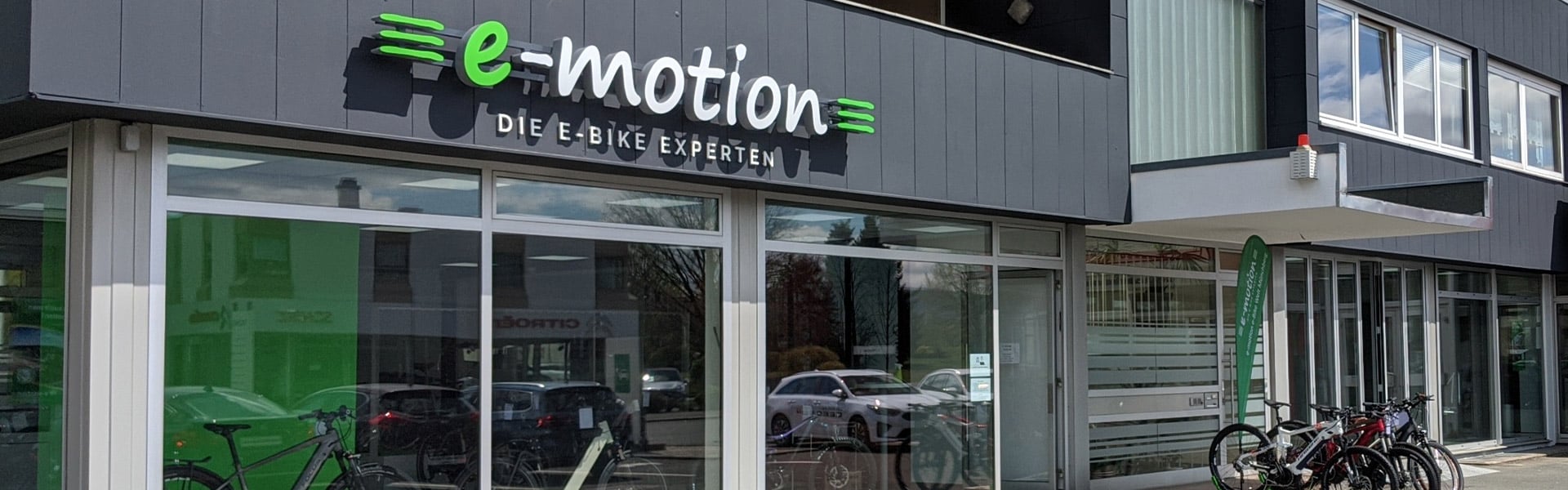Der Shop der e-motion e-Bike Welt Münchberg