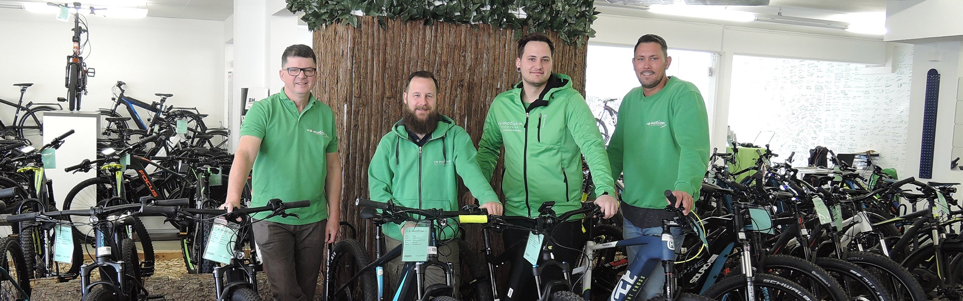 Das Team der e-motion e-Bike Welt Stuttgart