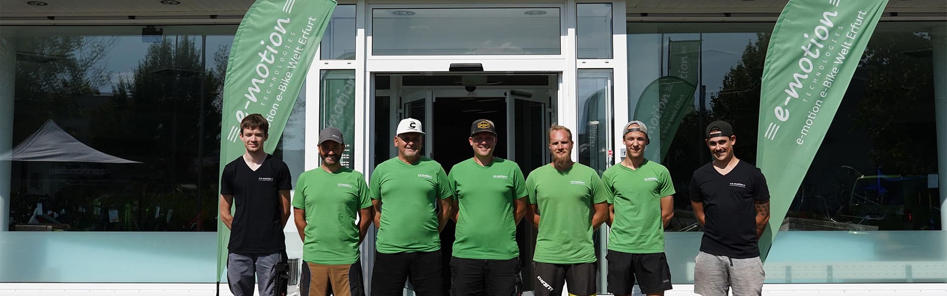 Das Team der e-motion e-Bike Welt Erfurt