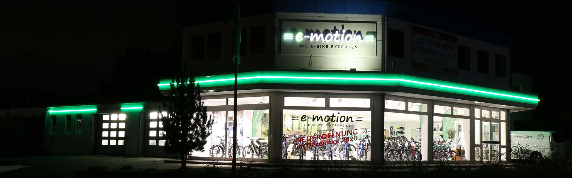 Außenansicht der e-motion e-Bike Welt Nordheide