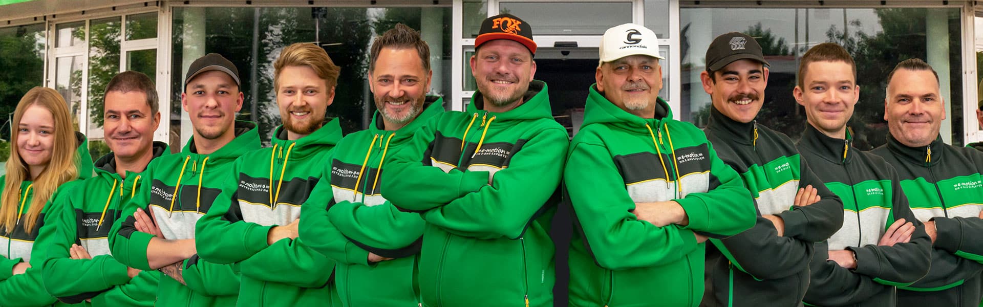 Das Team der e-motion e-Bike Welt Erfurt