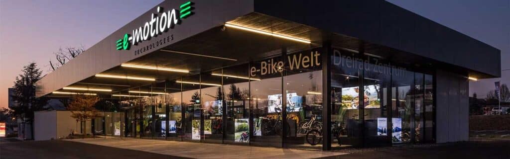 Der Shop der e-motion e-Bike Händler Welt Bad Hall in Österreich