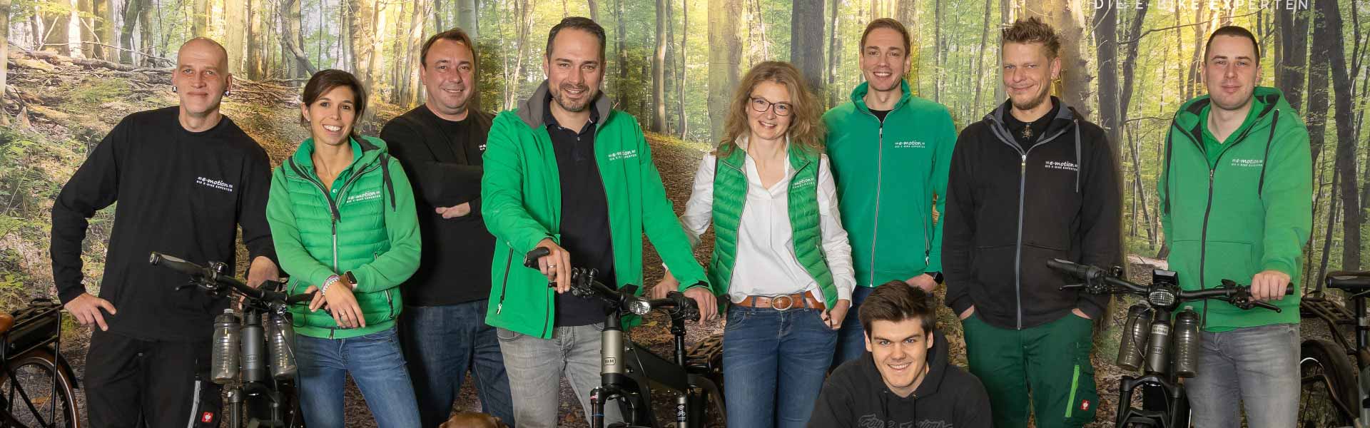 Das Team der e-motion e-Bike Welt Norheide