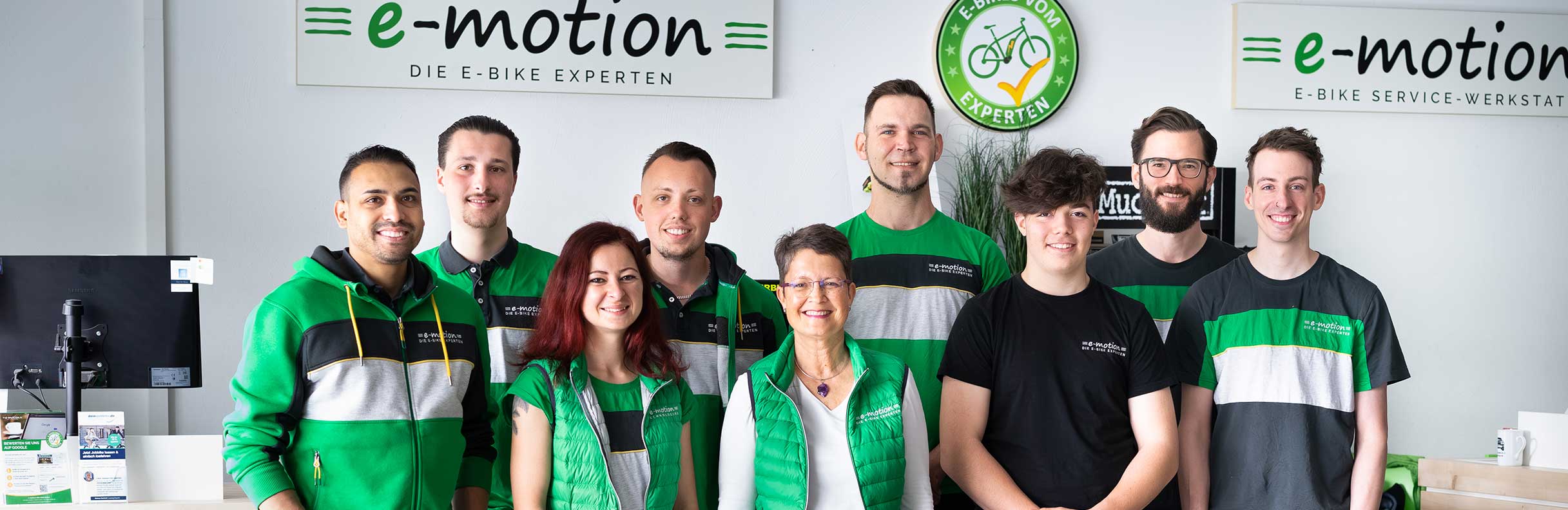 Team der e-motion e-Bike Welt in Gießen
