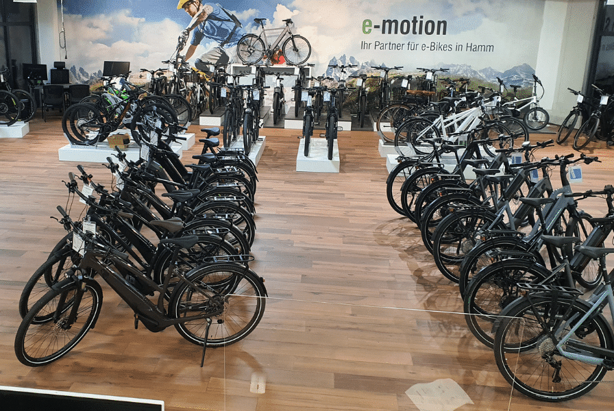 Innenaufnahme der e-motion e-Bike Welt Hamm