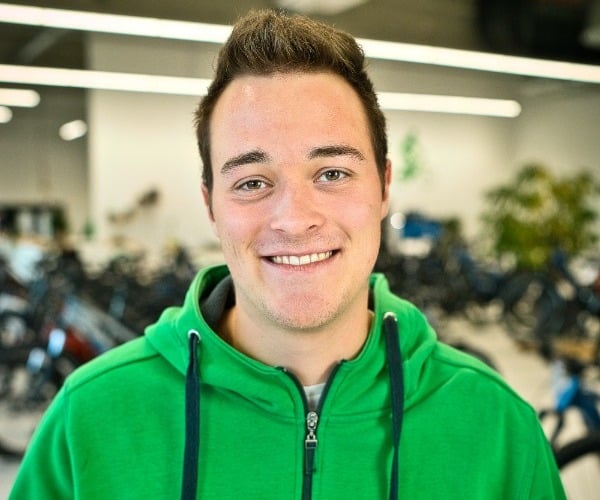 Werkstattmitarbeiter Julian der e-motion e-Bike Welt Ulm