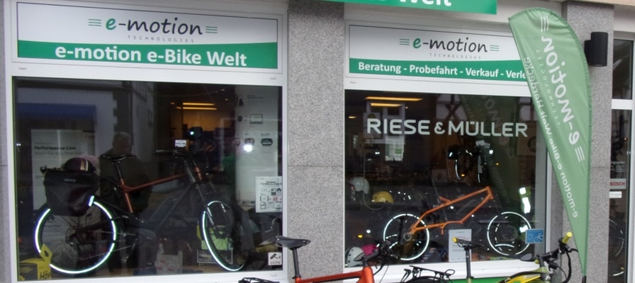 e-Bike Welt Herdecke Fensterfront