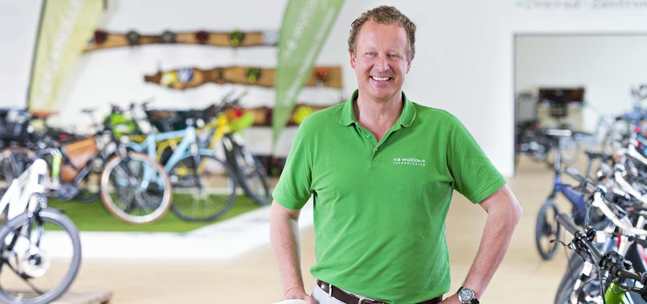 Verkaufsleiter einer e-motion e-Bike Welt