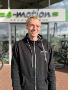 Servicemitarbeiter Ralf vom Team der e-motion e-Bike Welt Eberswalde