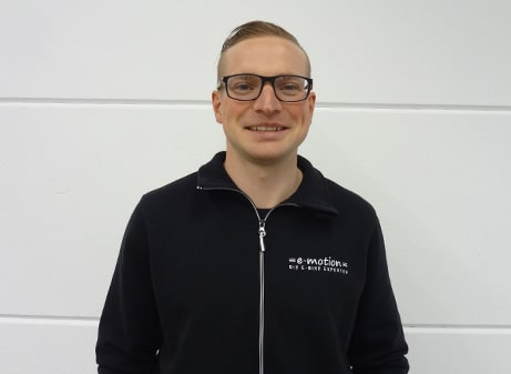 Servicemitarbeiter Daniel vom Team der e-motion e-Bike Welt Vogtland