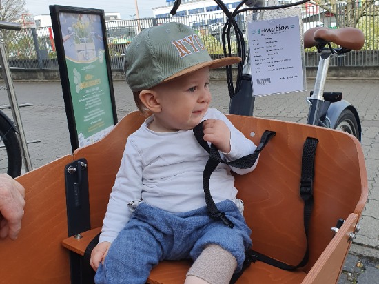 Baby (Leon) in Babboe Lastenrad
