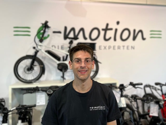 Mitarbeiter Denny der e-motion e-Bike Welt Hamm
