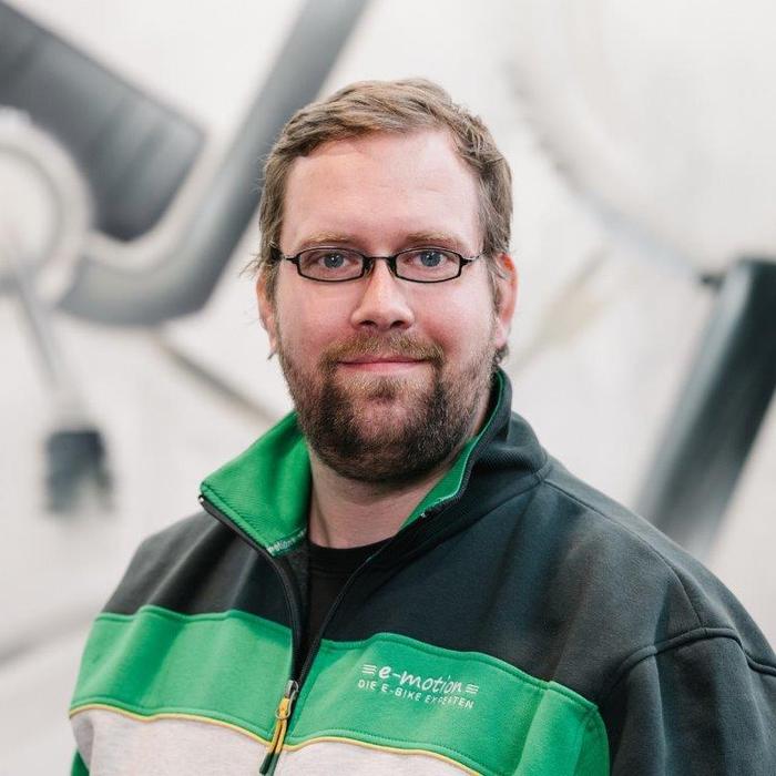 Foto von stellv. Werkstattleiter Lars der e-motion e-Bike Welt Hamburg